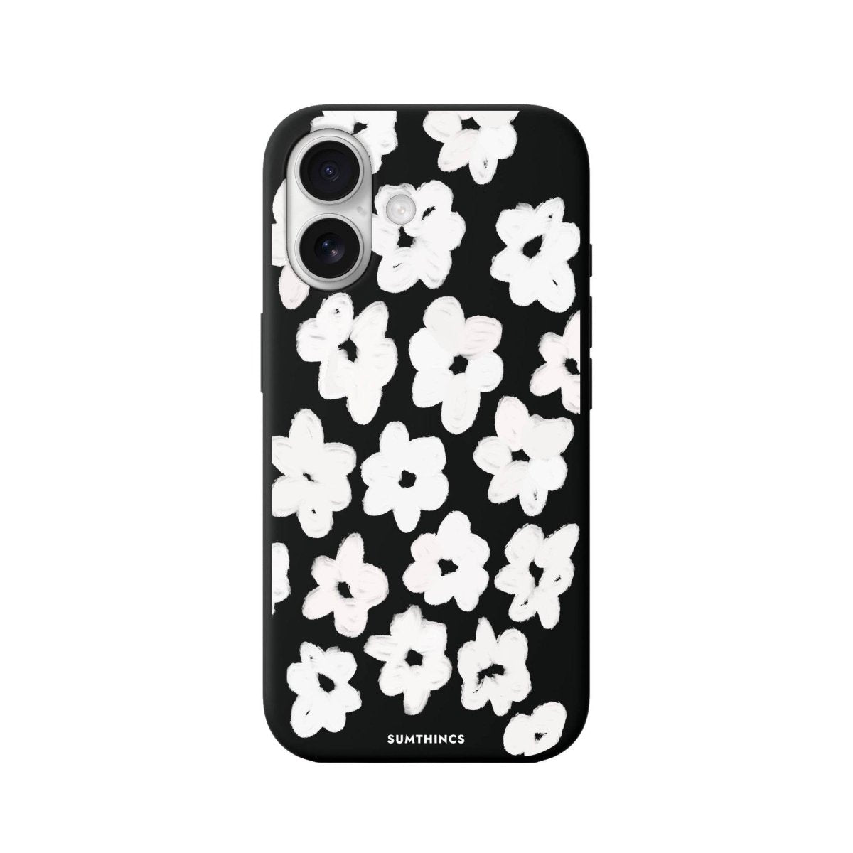 iPhone 16 Blossoms Premium Telefon Kılıfı Siyah - SUMTHINCS