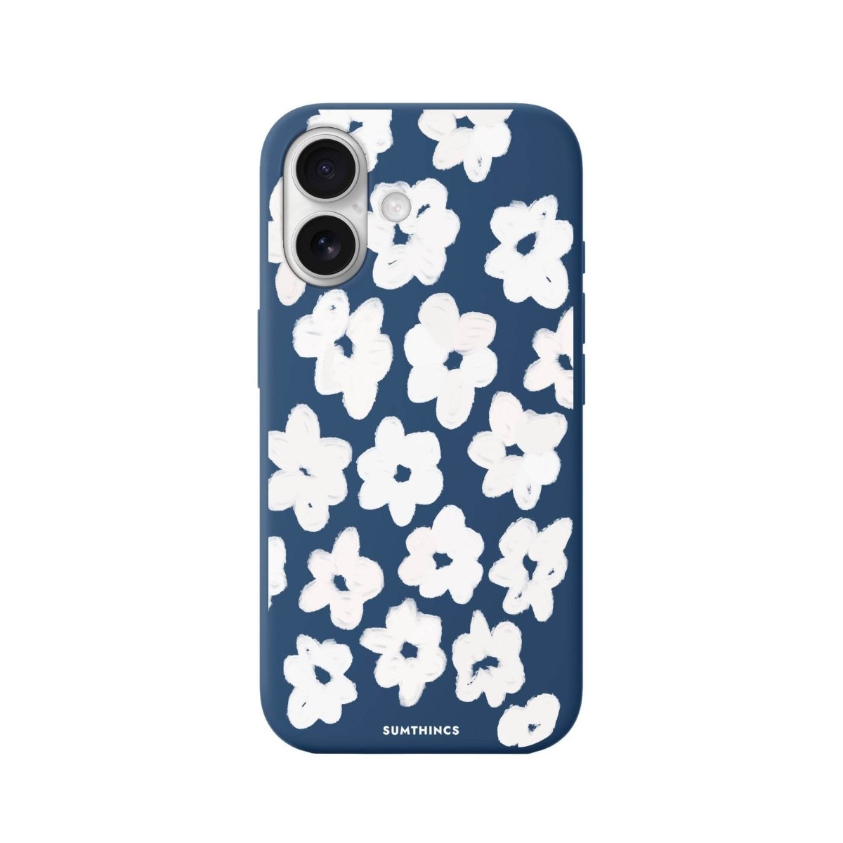 iPhone 16 Blossoms Premium Telefon Kılıfı Pasifik Mavi - SUMTHINCS