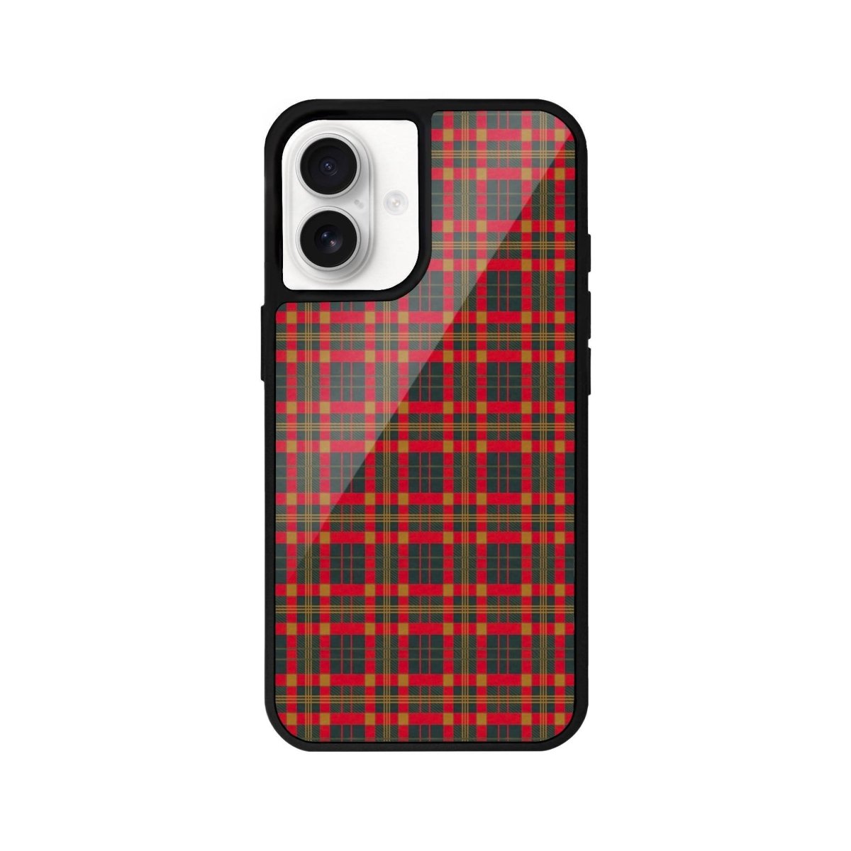iPhone 16 Christmas Plaid Glossy Cam Telefon Kılıfı - SUMTHINCS