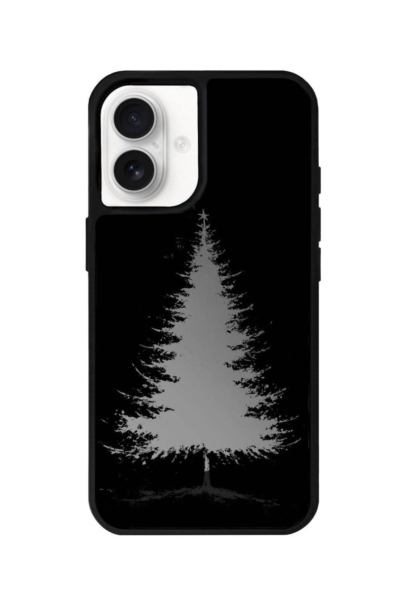 iPhone 16 Christmas Tree Mirror Aynalı Telefon Kılıfı Antrasit - SUMTHINCS