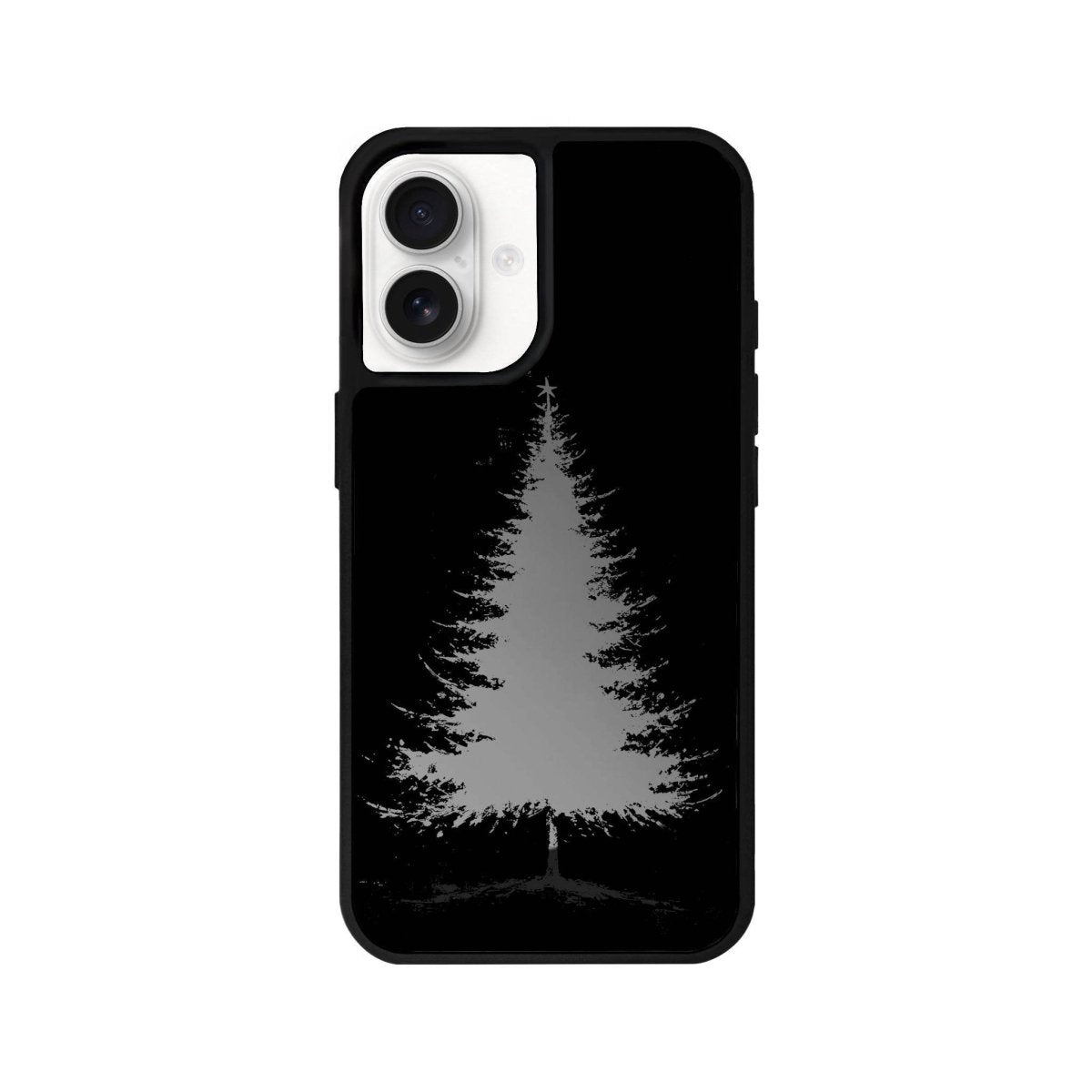 iPhone 16 Christmas Tree Mirror Aynalı Telefon Kılıfı Antrasit - SUMTHINCS