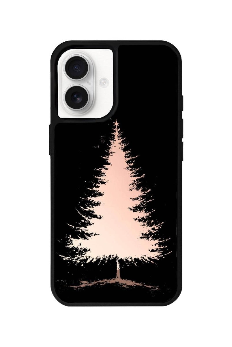 iPhone 16 Christmas Tree Mirror Aynalı Telefon Kılıfı Metalik Pembe - SUMTHINCS