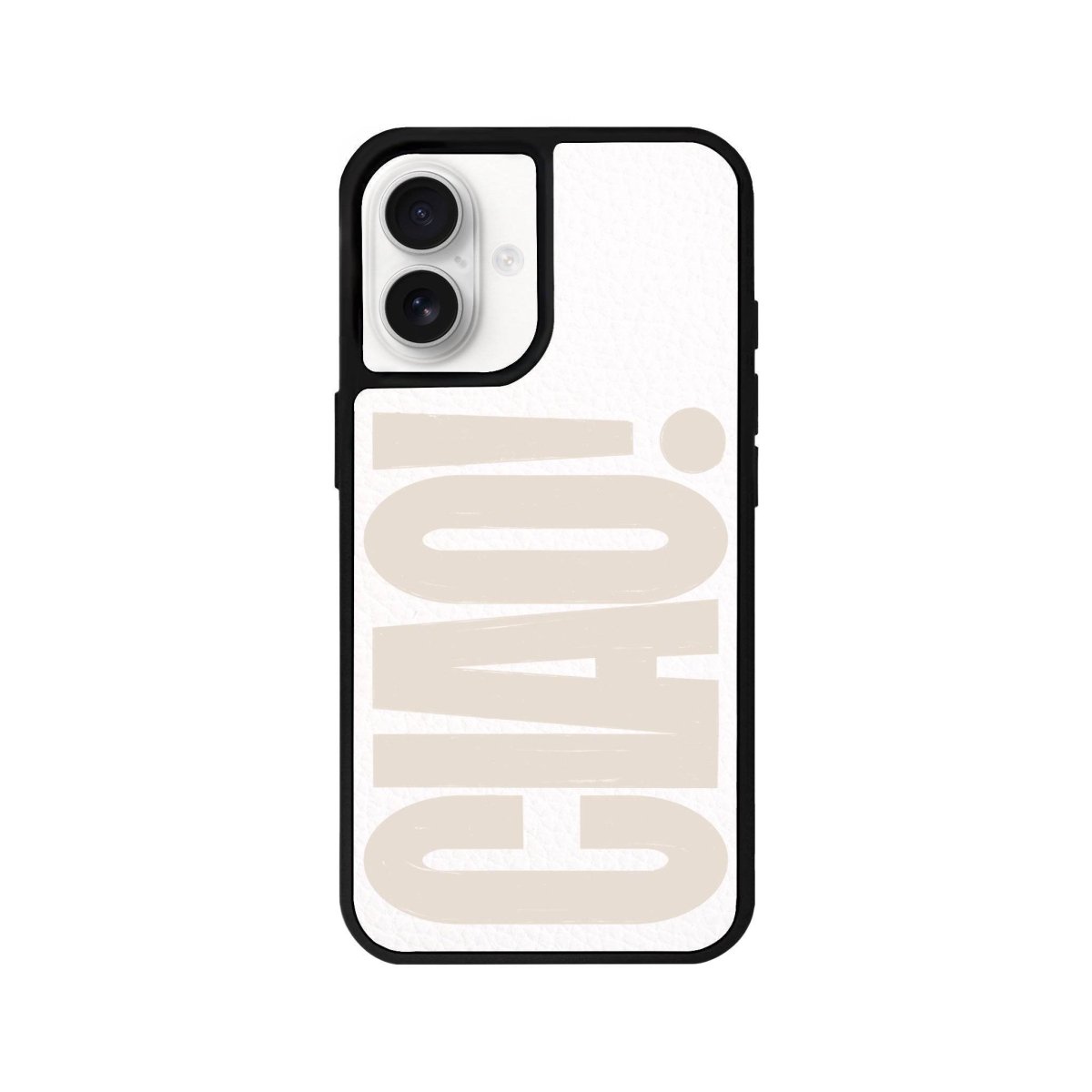 iPhone 16 CIAO! Leather Vegan Deri Telefon Kılıfı Beyaz - SUMTHINCS