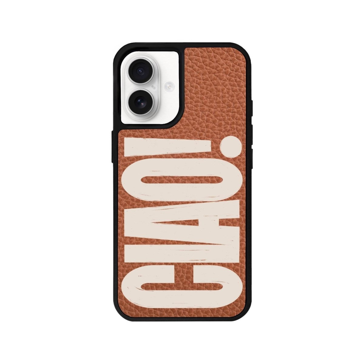 iPhone 16 CIAO! Leather Vegan Deri Telefon Kılıfı Kahverengi - SUMTHINCS