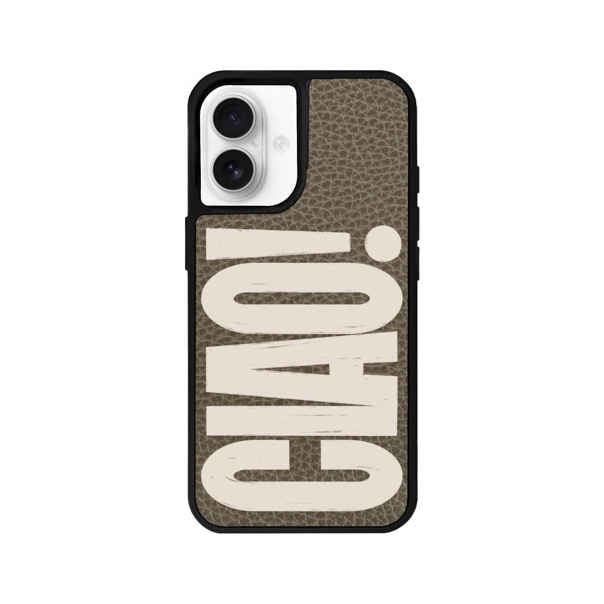 iPhone 16 CIAO! Leather Vegan Deri Telefon Kılıfı Haki - SUMTHINCS