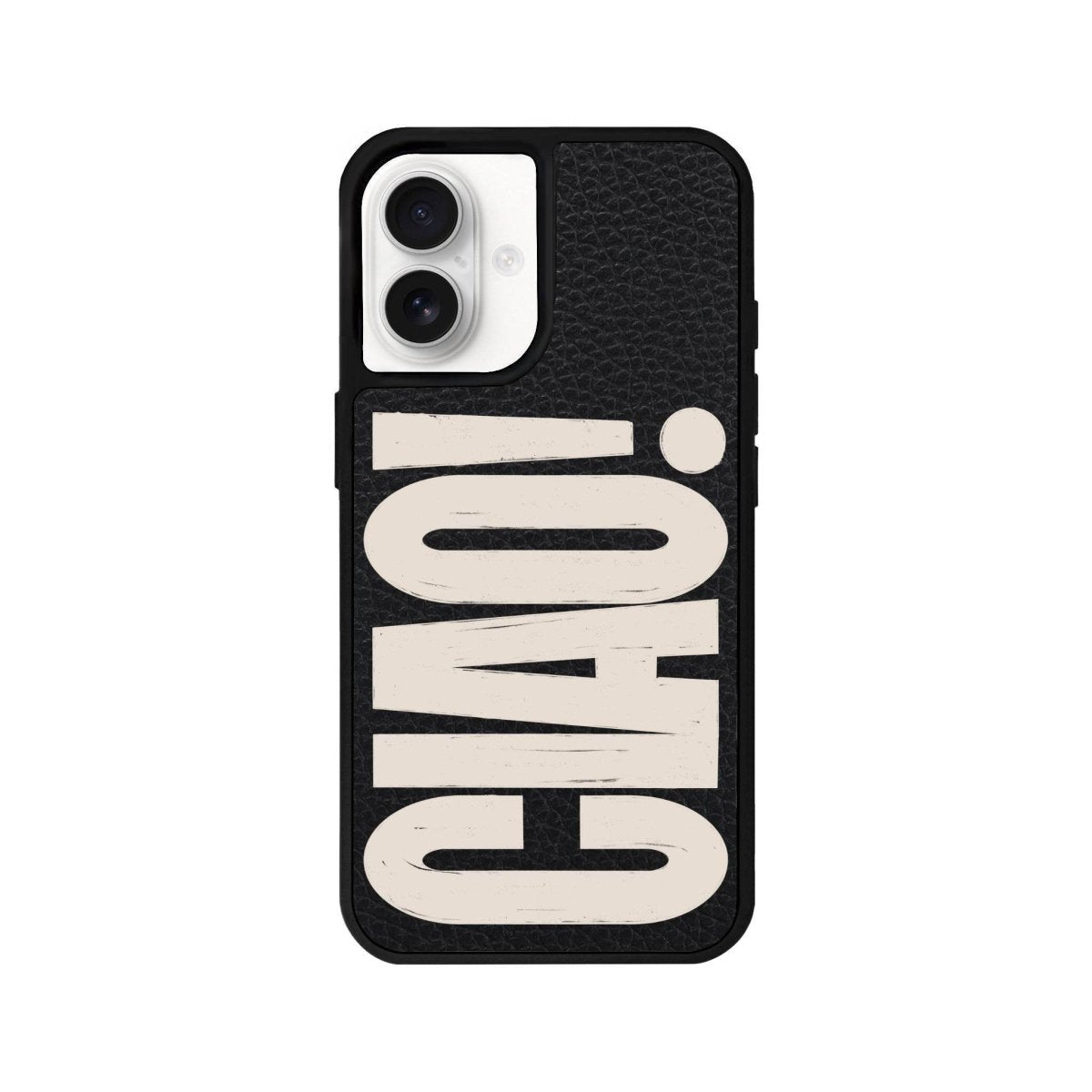 iPhone 16 CIAO! Leather Vegan Deri Telefon Kılıfı Siyah - SUMTHINCS