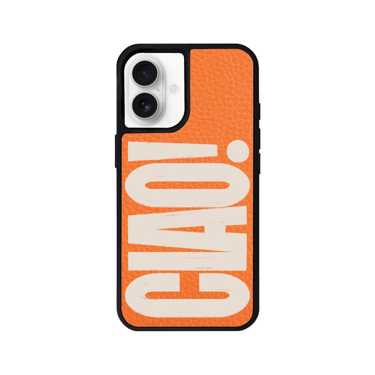 iPhone 16 CIAO! Leather Vegan Deri Telefon Kılıfı Turuncu - SUMTHINCS