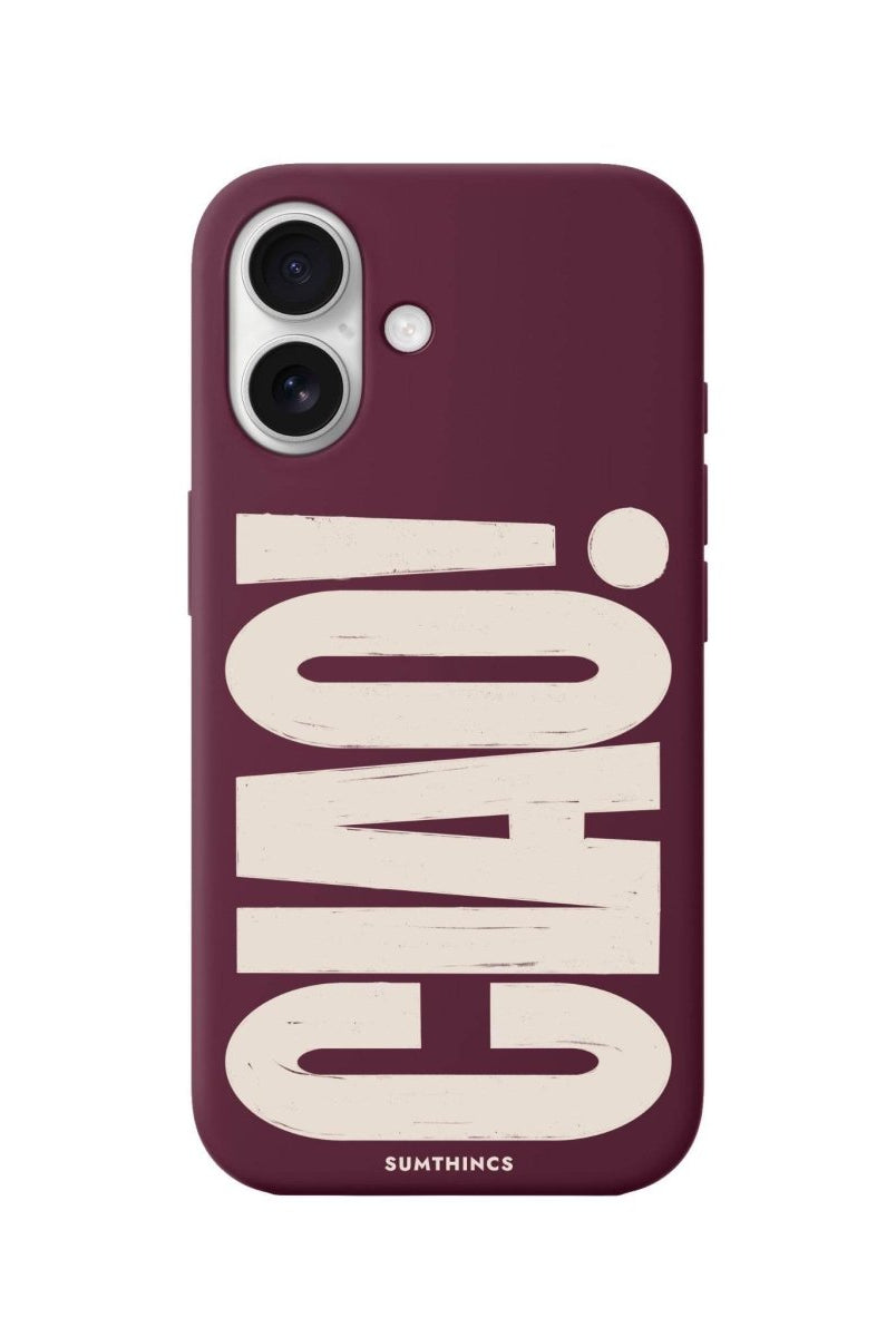 iPhone 16 CIAO! Premium Telefon Kılıfı Bordo - SUMTHINCS