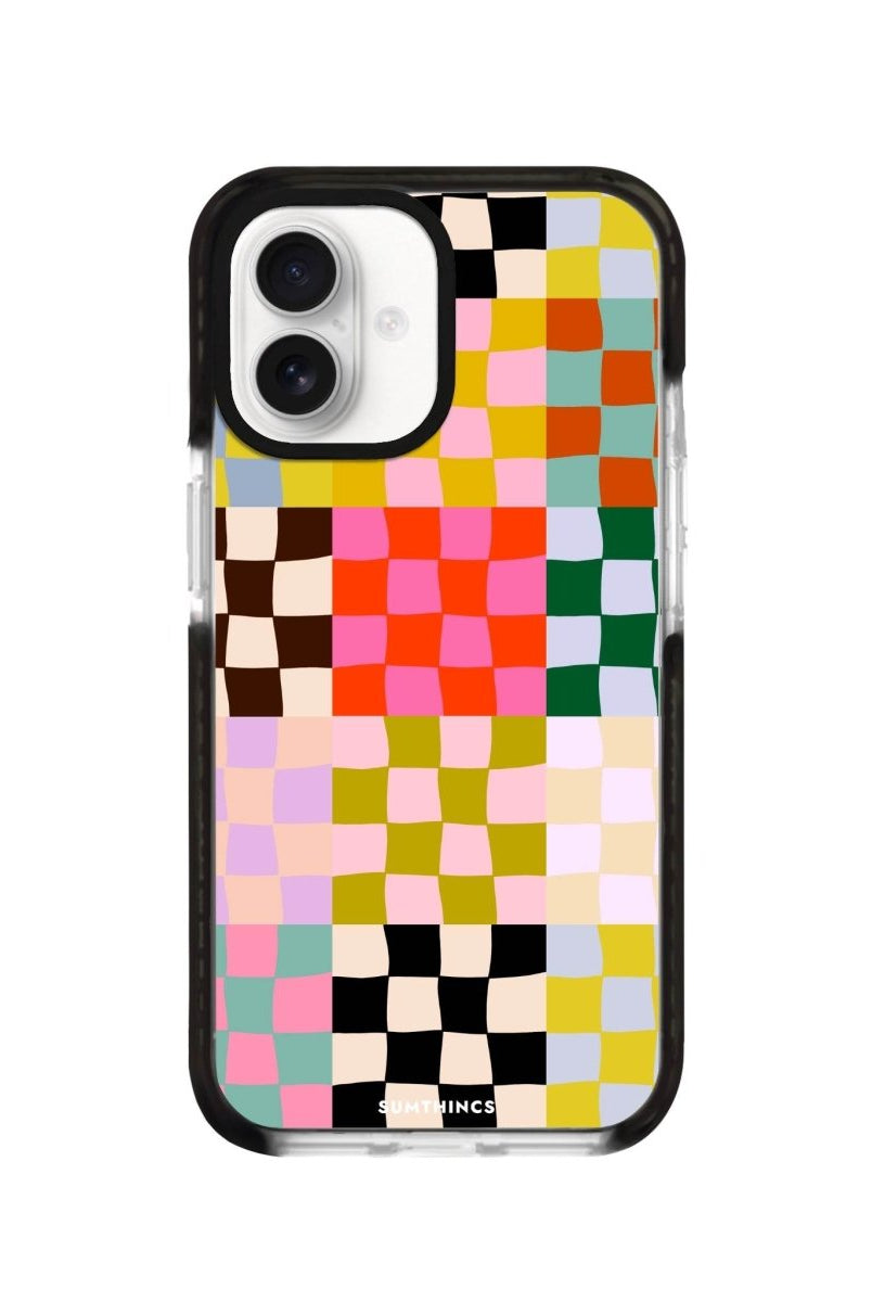 iPhone 16 Confetti Procase Şeffaf Telefon Kılıfı Siyah Şeffaf - SUMTHINCS