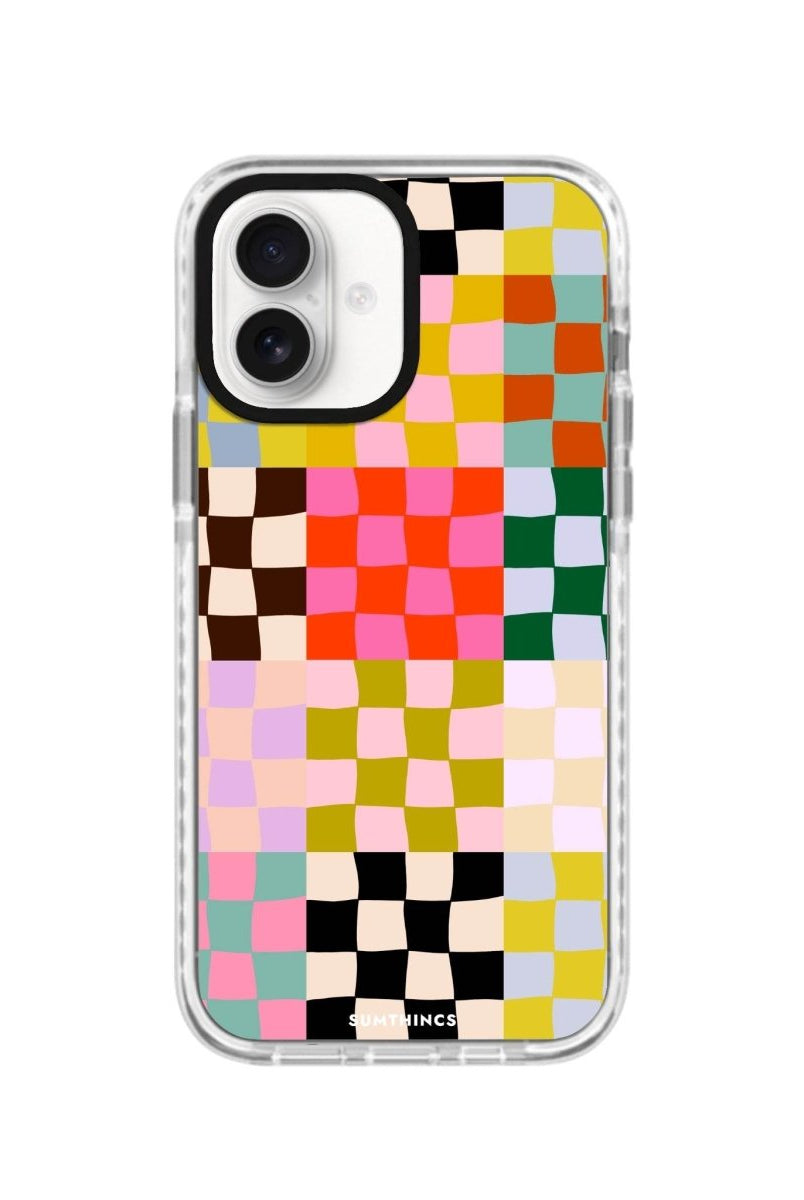 iPhone 16 Confetti Procase Şeffaf Telefon Kılıfı Beyaz Şeffaf - SUMTHINCS