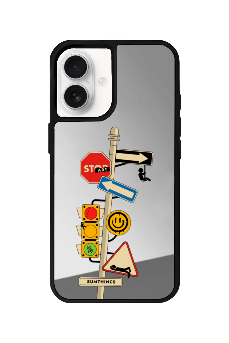 iPhone 16 Crossroad Mirror Aynalı Telefon Kılıfı - SUMTHINCS