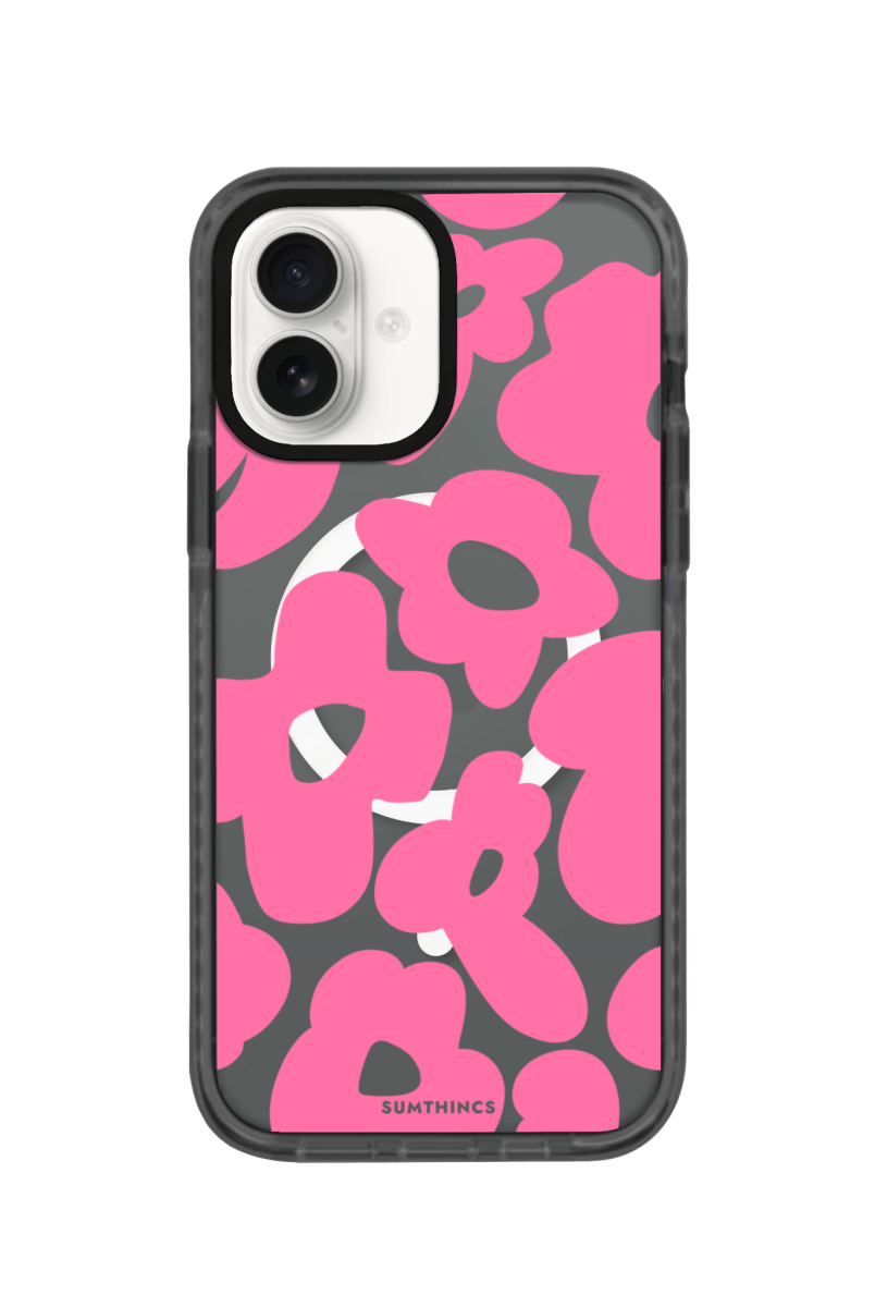 iPhone 16 Daisy Pop Magsafe Procase Telefon Kılıfı Antrasit - SUMTHINCS