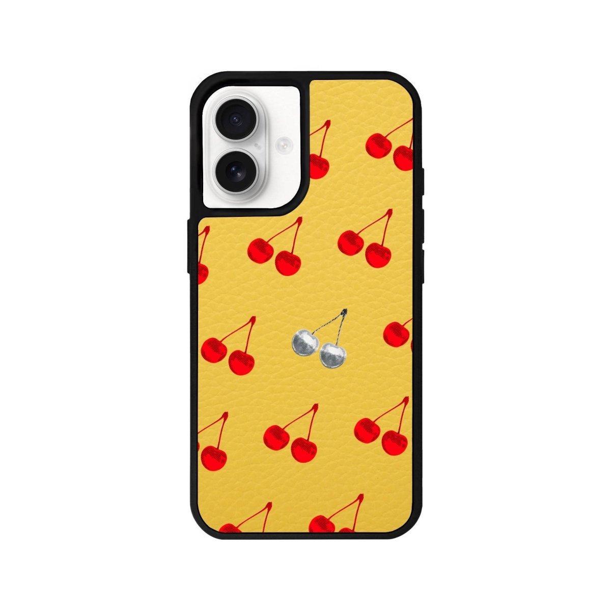 iPhone 16 Disco Cherry Leather Vegan Deri Telefon Kılıfı - SUMTHINCS