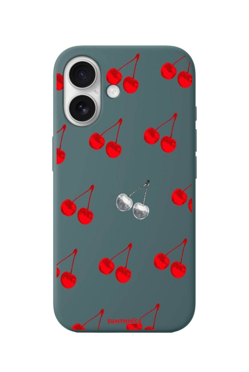 iPhone 16 Disco Cherry Premium Telefon Kılıfı Kaktüs Yeşili - SUMTHINCS