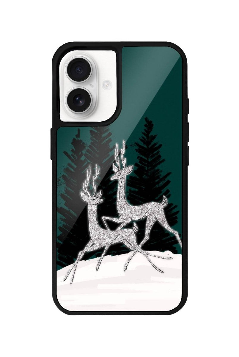 iPhone 16 Disco Deers Glossy Cam Telefon Kılıfı - SUMTHINCS