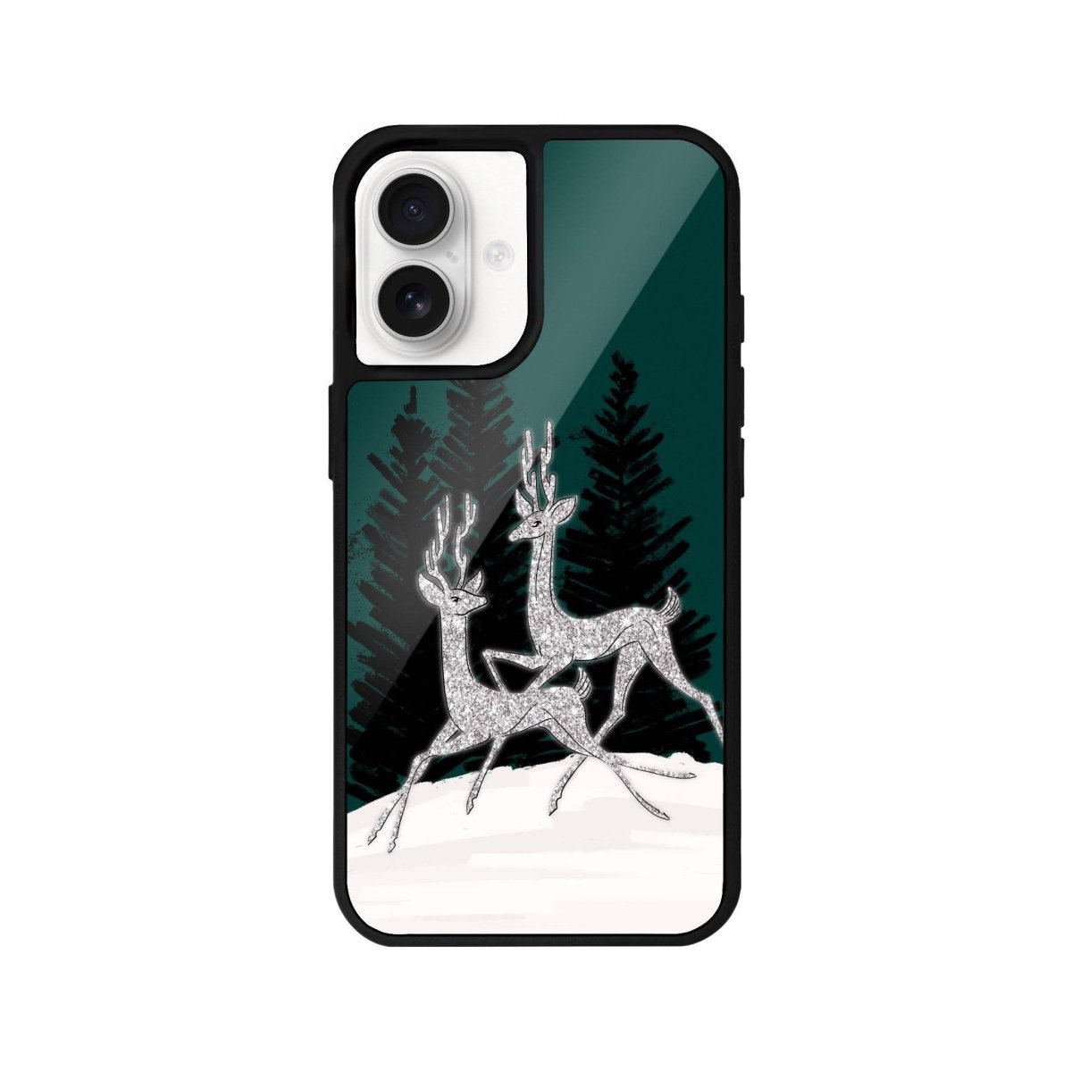 iPhone 16 Disco Deers Glossy Cam Telefon Kılıfı - SUMTHINCS