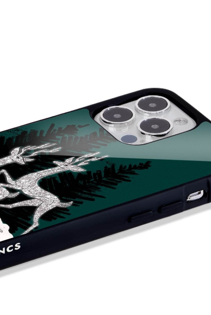 iPhone 16 Disco Deers Glossy Cam Telefon Kılıfı - SUMTHINCS