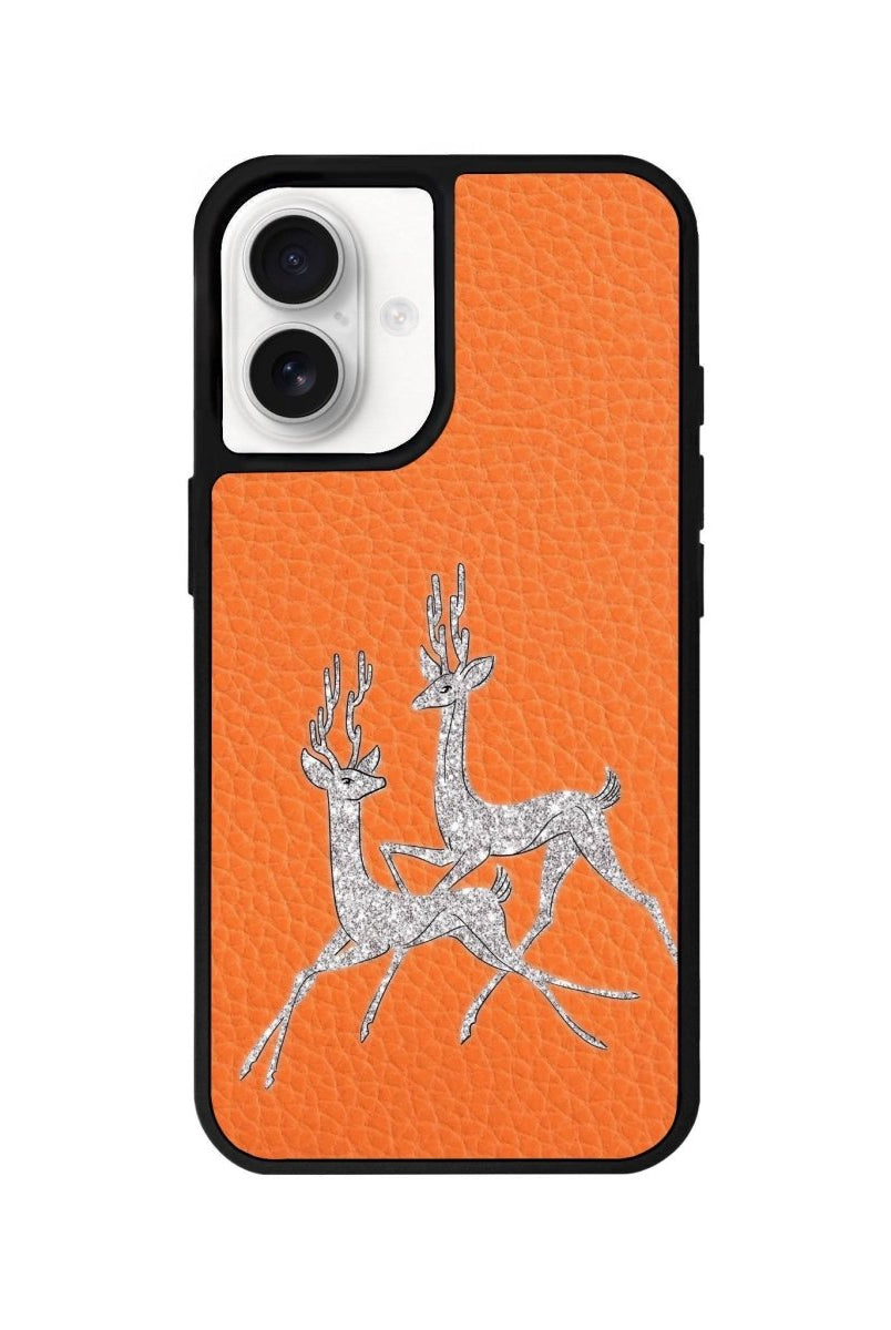 iPhone 16 Disco Deers Leather Vegan Deri Telefon Kılıfı - SUMTHINCS