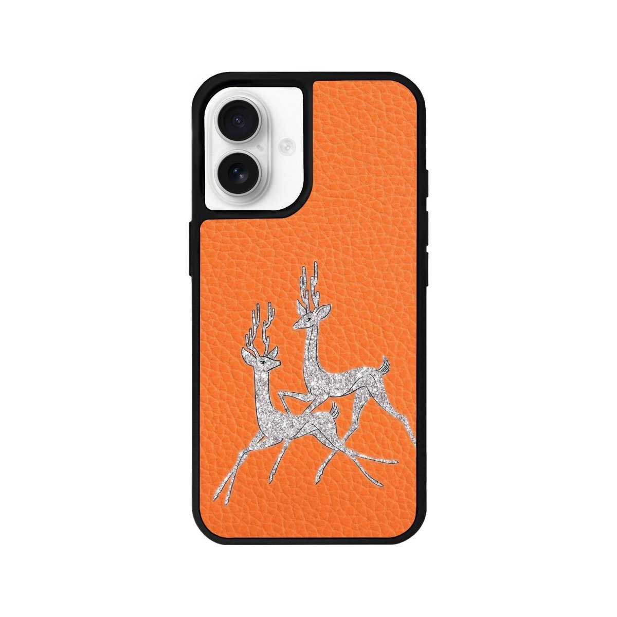 iPhone 16 Disco Deers Leather Vegan Deri Telefon Kılıfı - SUMTHINCS