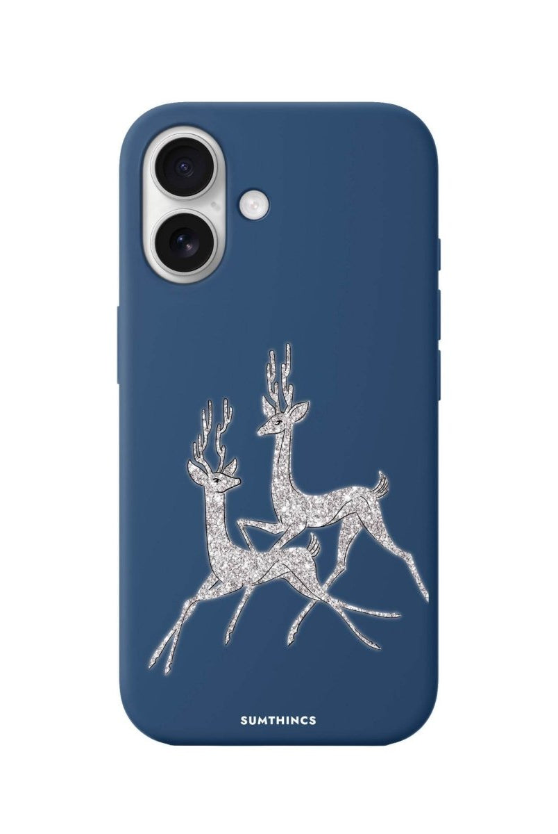 iPhone 16 Disco Deers Premium Telefon Kılıfı Pasifik Mavi - SUMTHINCS