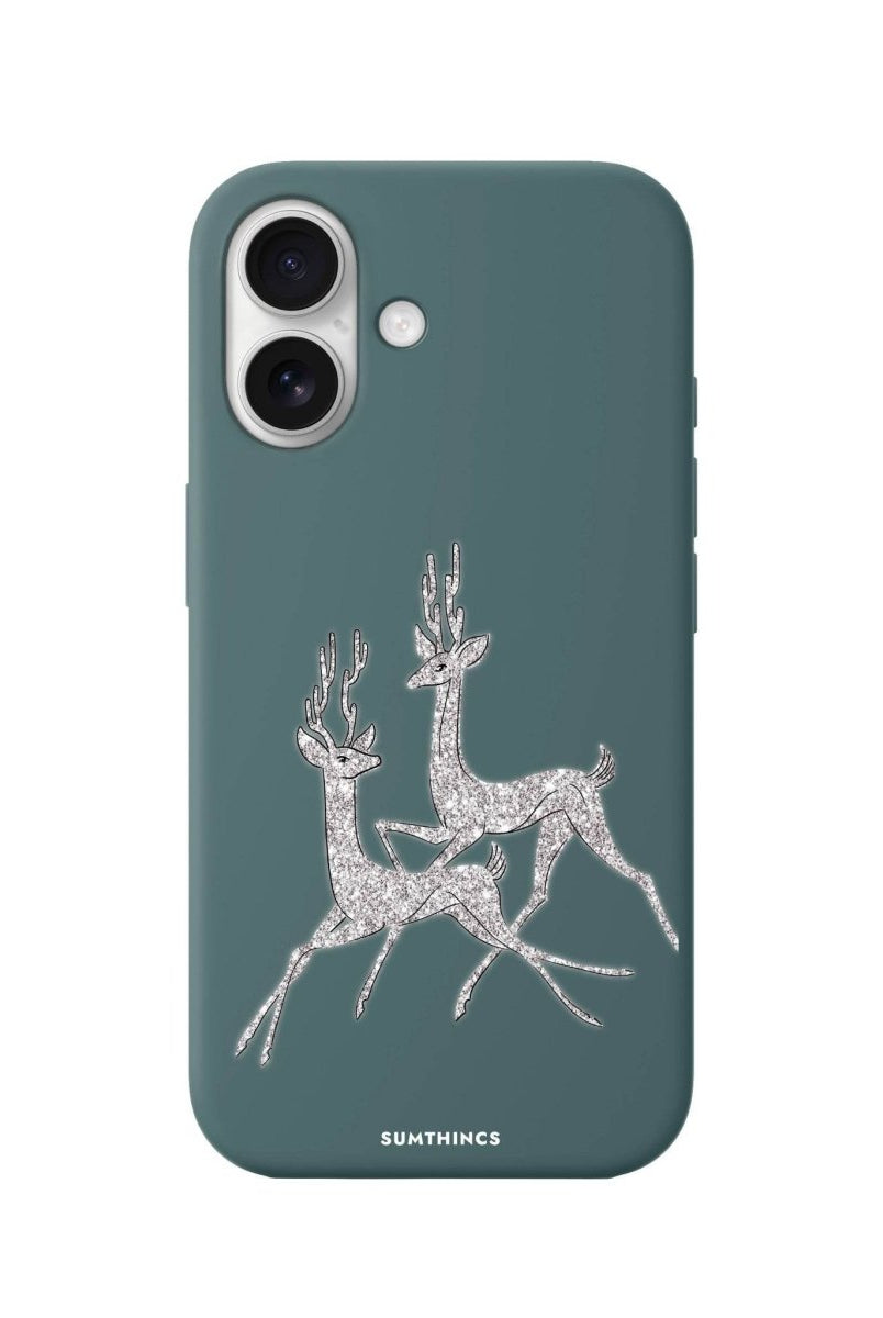 iPhone 16 Disco Deers Premium Telefon Kılıfı Kaktüs Yeşili - SUMTHINCS