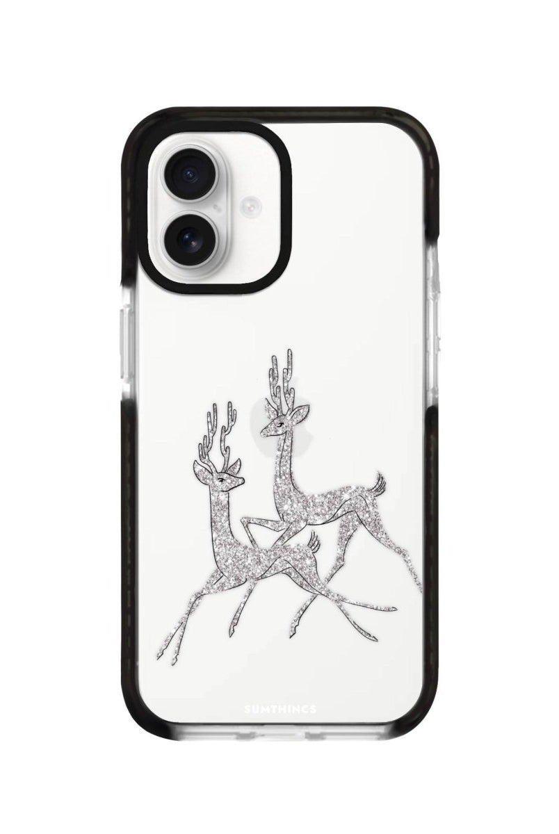 iPhone 16 Disco Deers Procase Şeffaf Telefon Kılıfı Siyah Şeffaf - SUMTHINCS