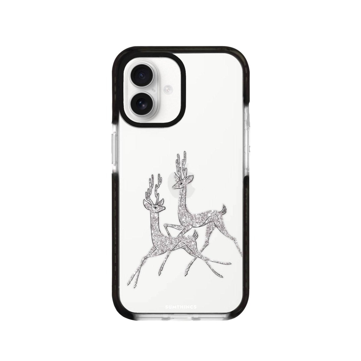 iPhone 16 Disco Deers Procase Şeffaf Telefon Kılıfı Siyah Şeffaf - SUMTHINCS