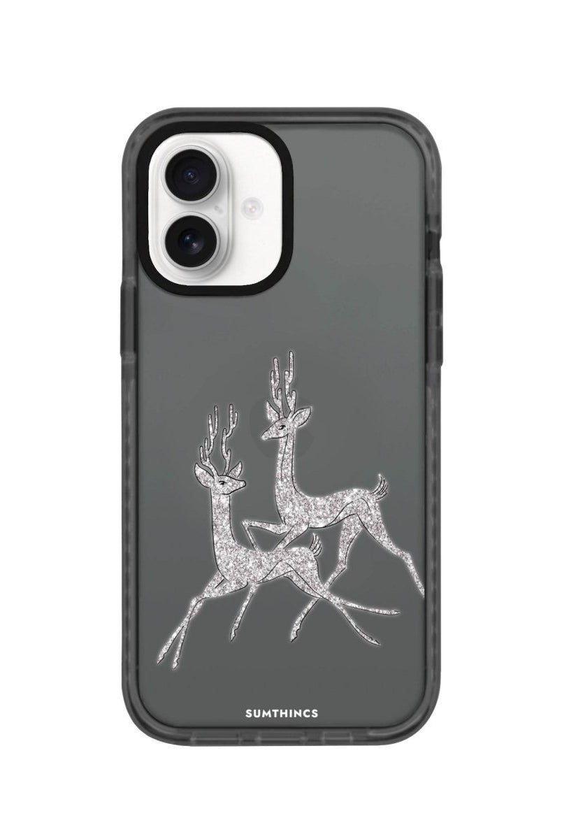 iPhone 16 Disco Deers Procase Şeffaf Telefon Kılıfı Antrasit - SUMTHINCS