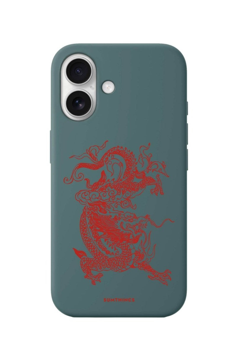 iPhone 16 Dragon Premium Telefon Kılıfı Kaktüs Yeşili - SUMTHINCS