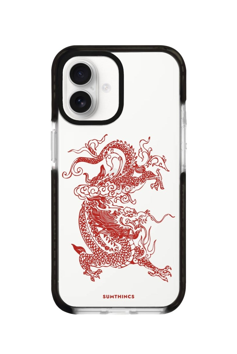 iPhone 16 Dragon Procase Şeffaf Telefon Kılıfı Siyah Şeffaf - SUMTHINCS