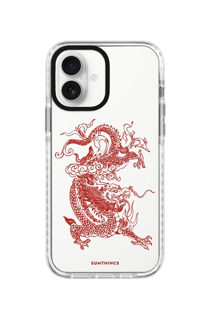 iPhone 16 Dragon Procase Şeffaf Telefon Kılıfı Beyaz Şeffaf - SUMTHINCS
