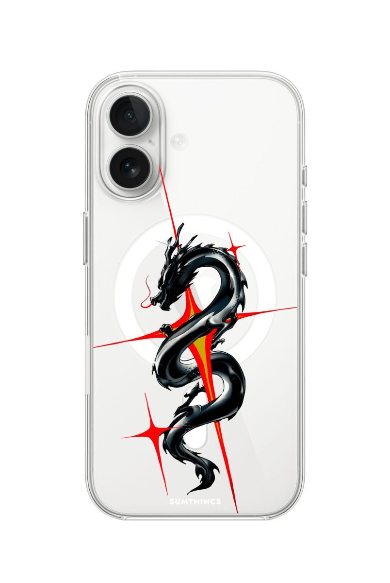 iPhone 16 Dragonflare Clear Magsafe Şeffaf Telefon Kılıfı - SUMTHINCS