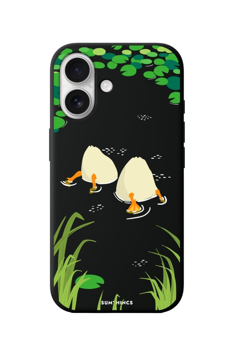iPhone 16 Ducks Premium Telefon Kılıfı Siyah - SUMTHINCS
