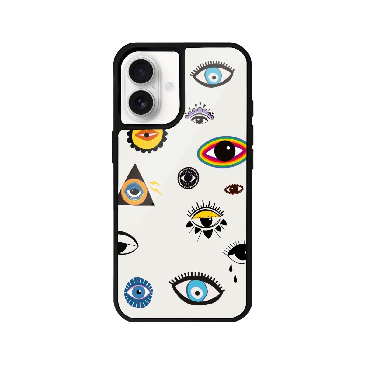 iPhone 16 Eye Stickers Glossy Cam Telefon Kılıfı - SUMTHINCS