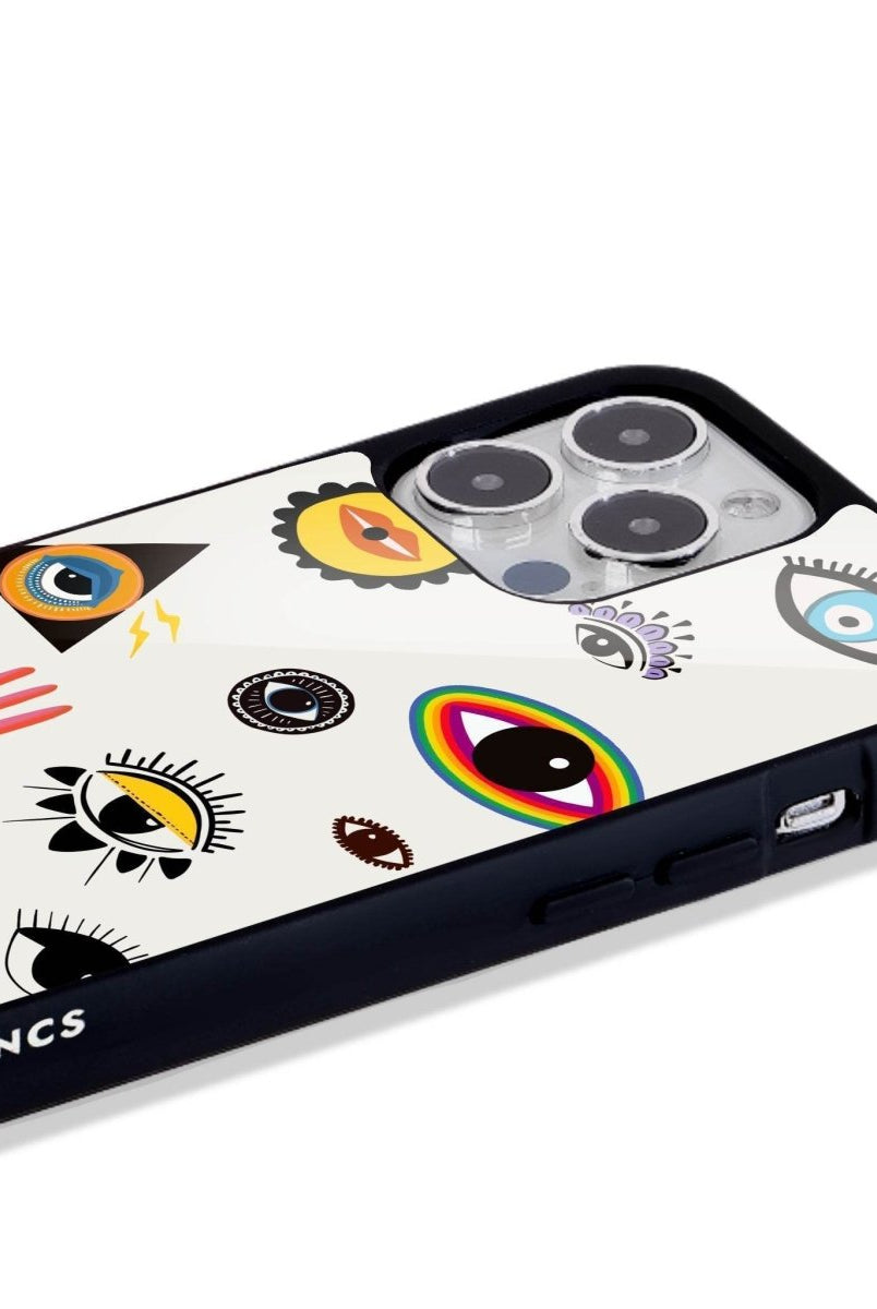 iPhone 16 Eye Stickers Glossy Cam Telefon Kılıfı - SUMTHINCS