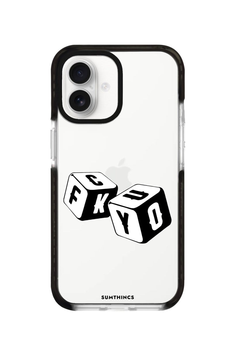 iPhone 16 Fck You Procase Şeffaf Telefon Kılıfı Siyah Şeffaf - SUMTHINCS
