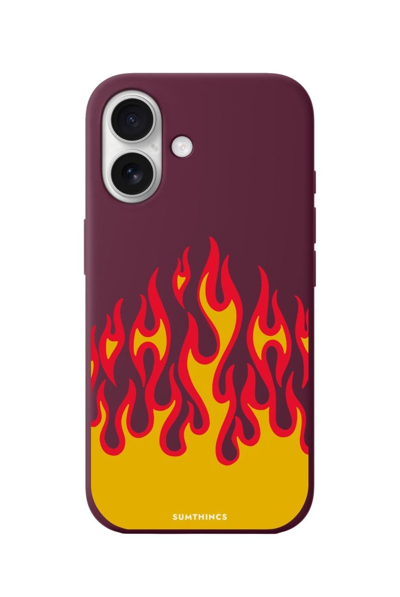 iPhone 16 Flamme Premium Telefon Kılıfı Bordo - SUMTHINCS