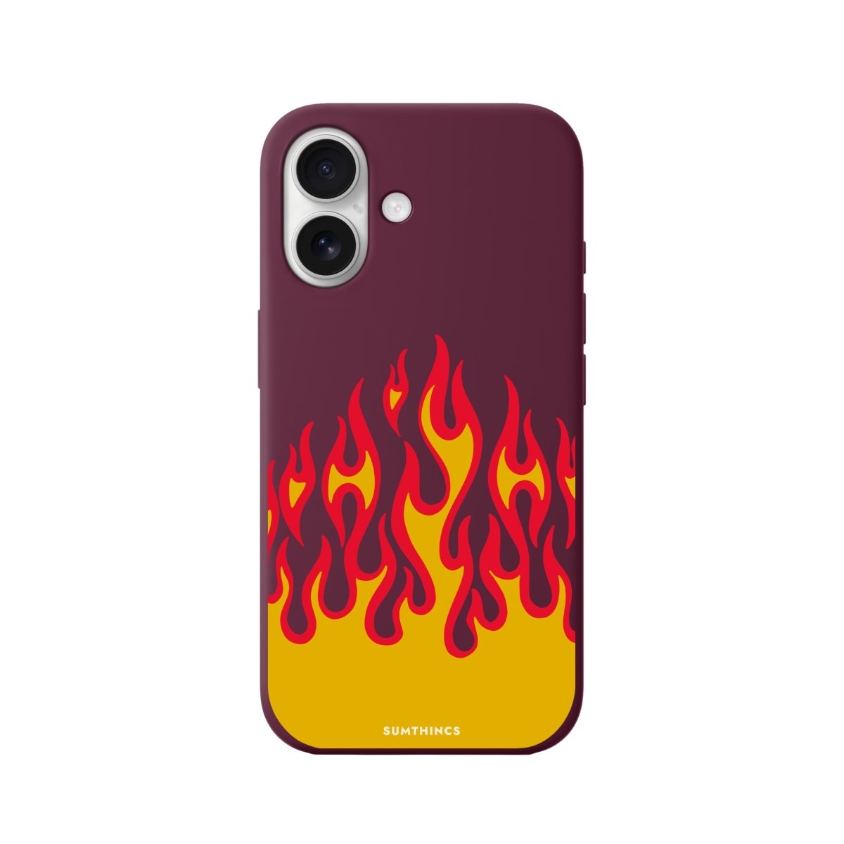iPhone 16 Flamme Premium Telefon Kılıfı Bordo - SUMTHINCS