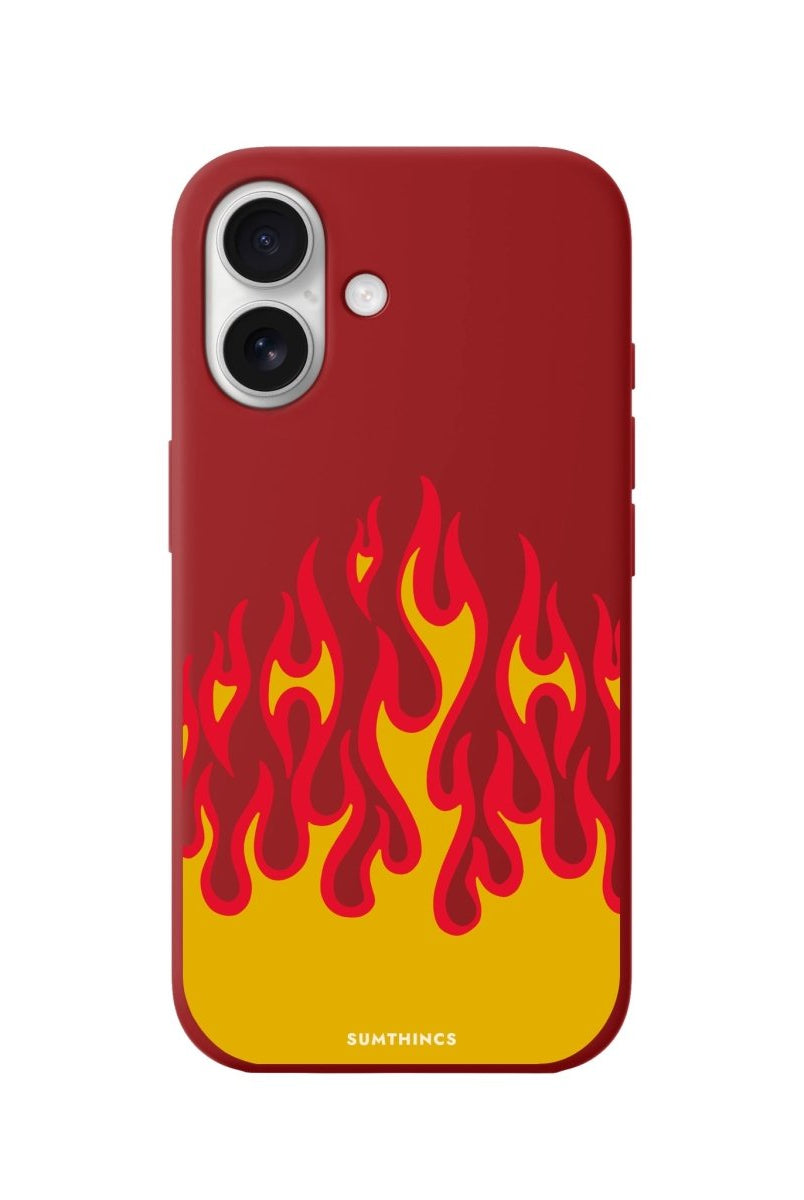 iPhone 16 Flamme Premium Telefon Kılıfı Kırmızı - SUMTHINCS