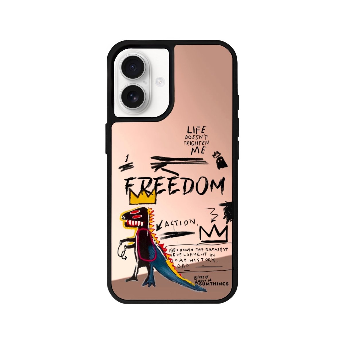 iPhone 16 Freedom Mirror Aynalı Telefon Kılıfı Metalik Pembe - SUMTHINCS