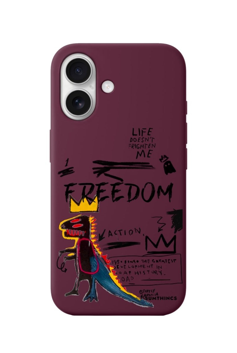iPhone 16 Freedom Premium Telefon Kılıfı Bordo - SUMTHINCS