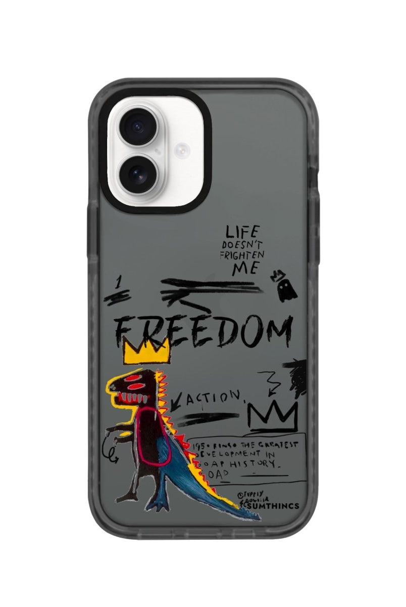 iPhone 16 Freedom Procase Şeffaf Telefon Kılıfı Antrasit - SUMTHINCS