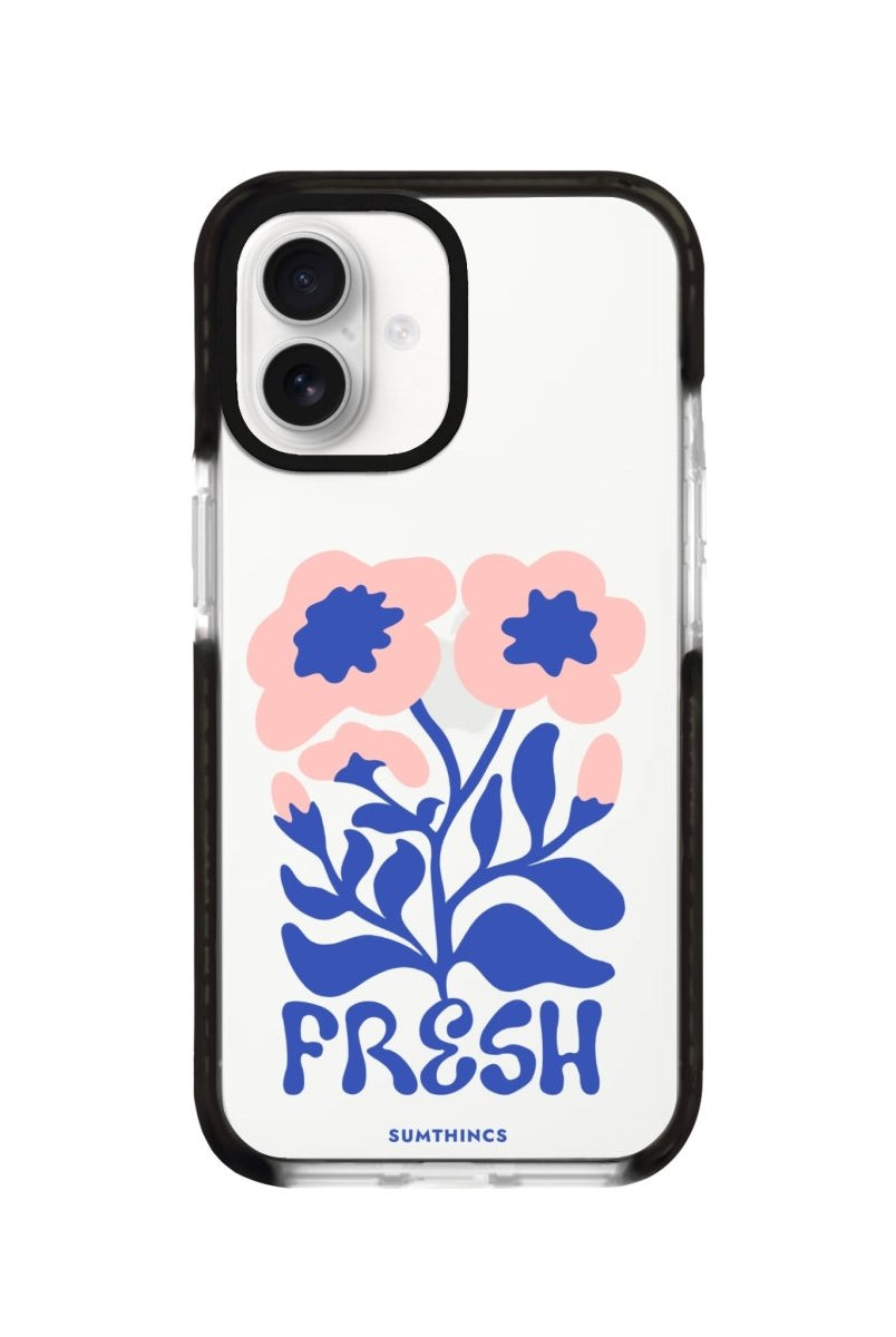 iPhone 16 Fresh Flowers Procase Şeffaf Telefon Kılıfı Siyah Şeffaf - SUMTHINCS