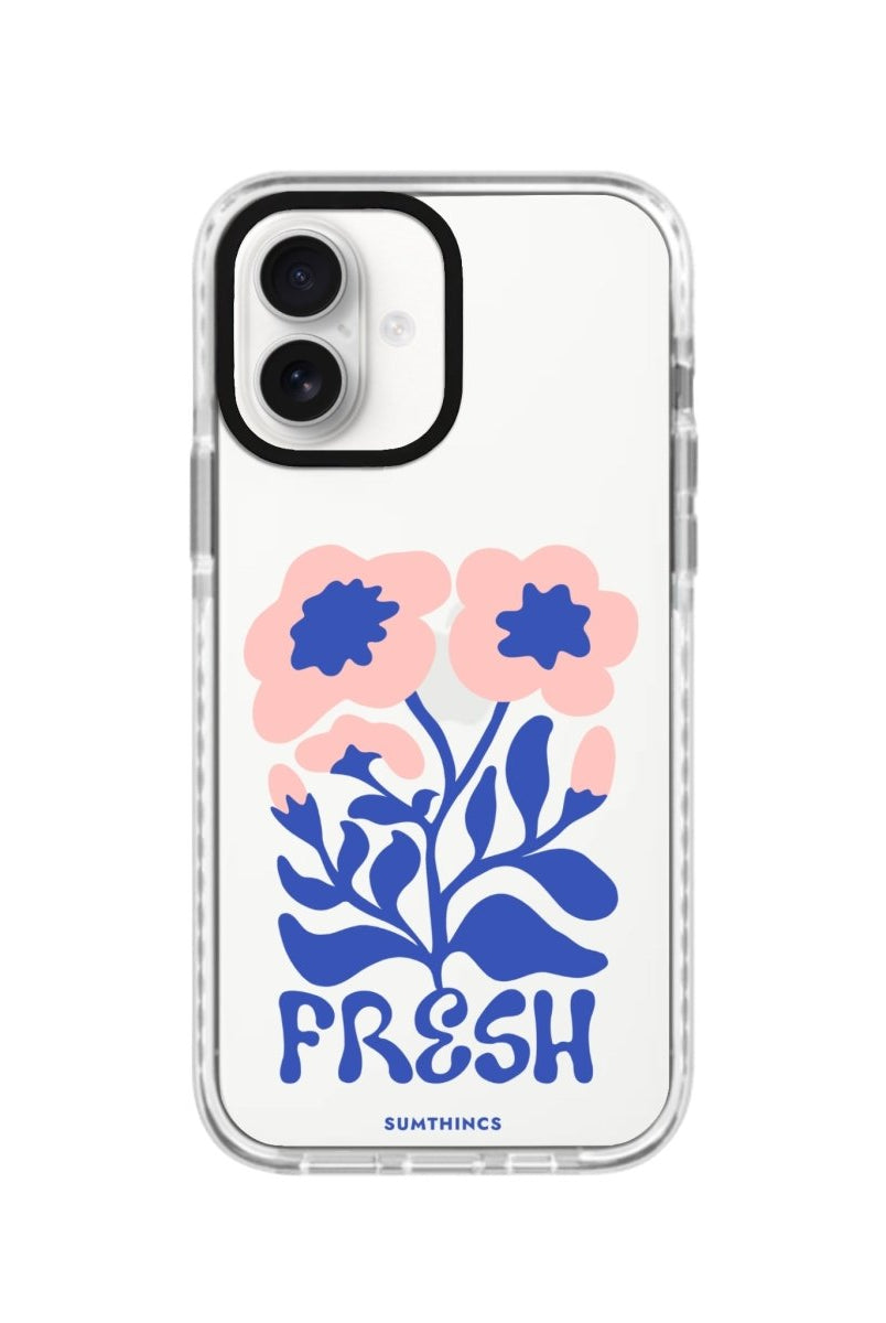iPhone 16 Fresh Flowers Procase Şeffaf Telefon Kılıfı Beyaz Şeffaf - SUMTHINCS