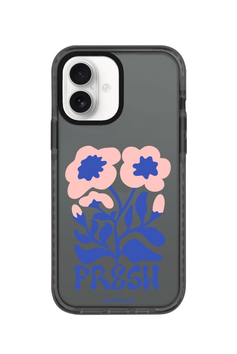 iPhone 16 Fresh Flowers Procase Şeffaf Telefon Kılıfı Antrasit - SUMTHINCS