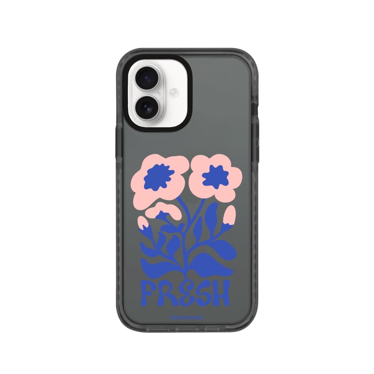 iPhone 16 Fresh Flowers Procase Şeffaf Telefon Kılıfı Antrasit - SUMTHINCS