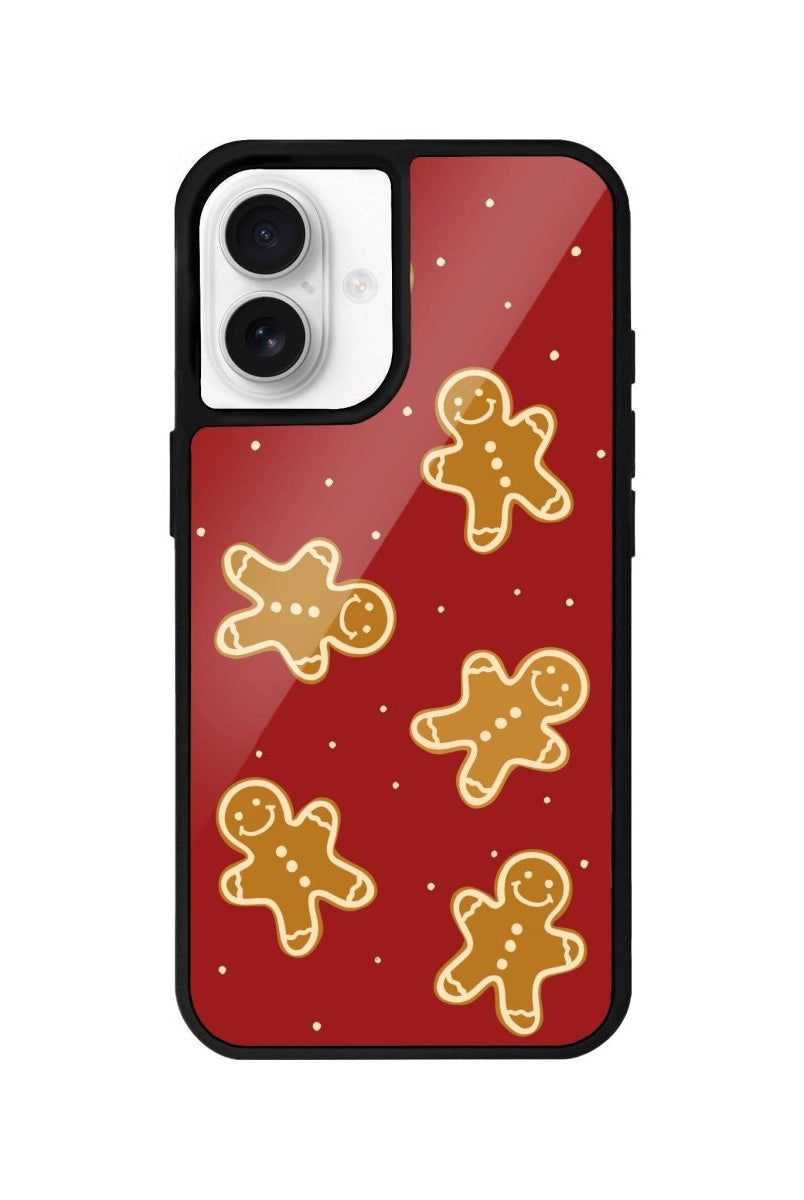 iPhone 16 Gingerbread Man Glossy Cam Telefon Kılıfı - SUMTHINCS