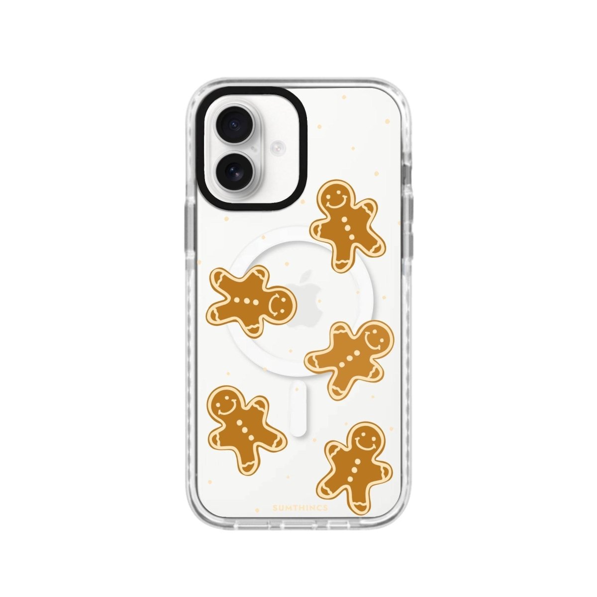 iPhone 16 Gingerbread Man Magsafe Procase Şeffaf Telefon Kılıfı Beyaz Şeffaf - SUMTHINCS