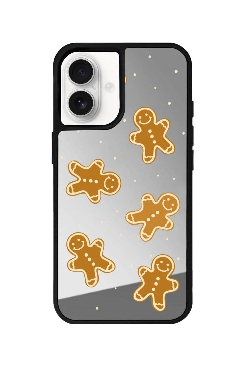 iPhone 16 Gingerbread Man Mirror Aynalı Telefon Kılıfı Gümüş - SUMTHINCS
