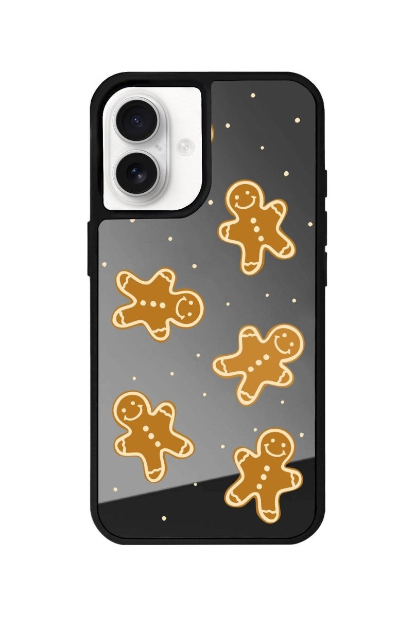 iPhone 16 Gingerbread Man Mirror Aynalı Telefon Kılıfı Antrasit - SUMTHINCS